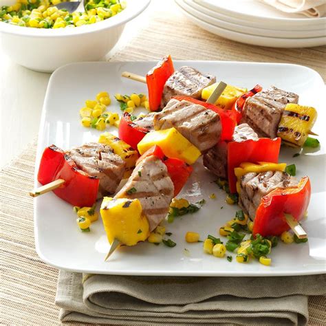 So what is the best thing to eat for breakfast for a diabetic? Peppered Tuna Kabobs | Recipe | Stuffed peppers, Recipes ...