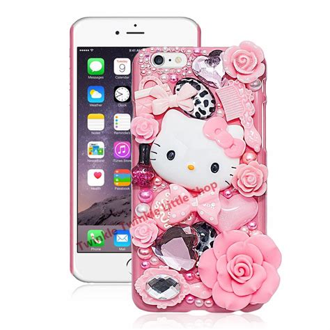Buy Cute Hello Kitty Crystal Pearl 3d Case For Iphone
