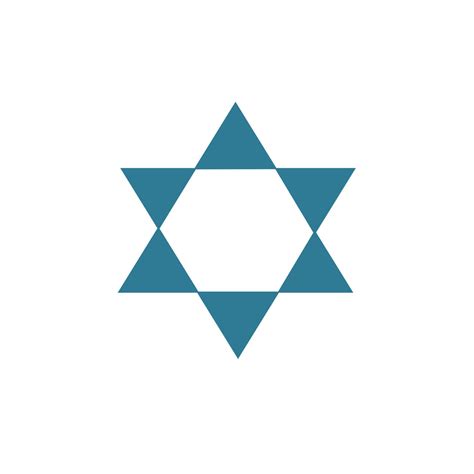 Star Of David Shape Icon In Flat Design 4208974 Vector Art At Vecteezy