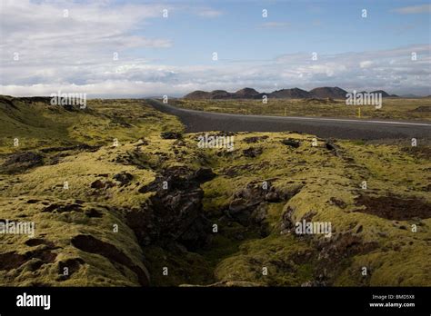 Iceland Barren Landscape Summer Stock Photo Alamy