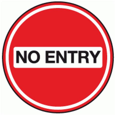 Many a time while using mac it suddenly gets unresponsive and when you reboot you get no entry sign logo in grey with white screen. No entry floor marker sign | Anti-Slip Floor Graphics ...