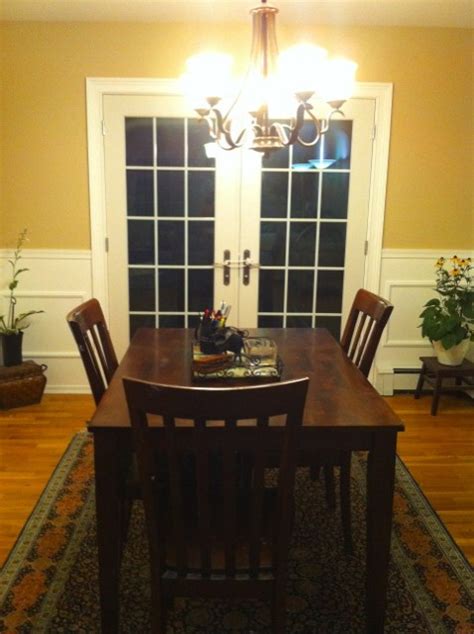I remembered the dining room door was locked, but i don't know why. Raising Little Lions: Dining Room Progress