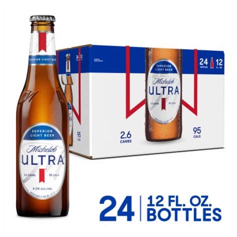 Michelob Ultra Superior Light Lager Beer 24 Bottles 12 Fl Oz Smith