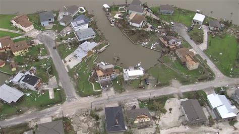 Aerial Footage Shows Hurricane Harvey Aftermath In Rockport Youtube