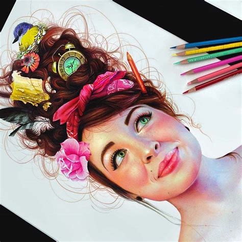 Vibrant Pencil Drawings Full With Colors