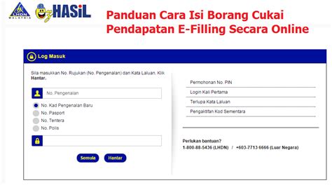 Update bank account information by april 30, lhdn tells bpn … Panduan Cara Isi Borang Cukai Pendapatan E-Filling Secara ...