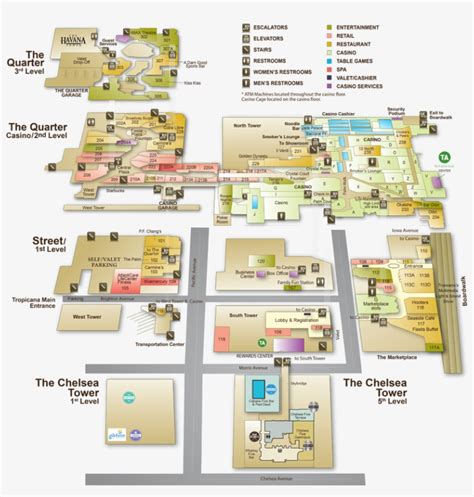 Tropicana Atlantic City Hotel Layout Map