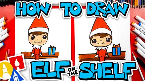 How To Draw Elf On The Shelf Art For Kids Hub In 2021