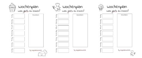 Gerade zu beginn einer ernährungsumstellung ist es ratsam, einen wochenplan zu erstellen. Wochenplan Vorlage Kochen / Essensplan Wochenplan Gratis ...