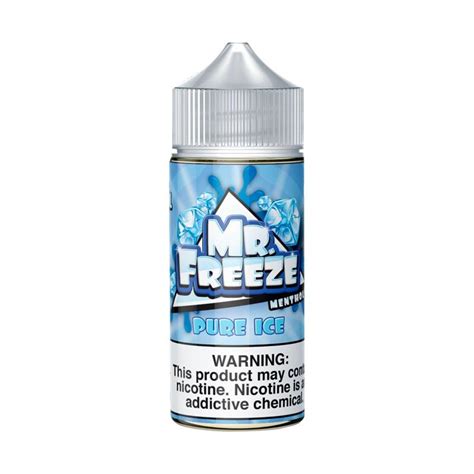 líquido para vape mr freeze pure ice menthol 3mg paradise vape