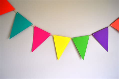 Triangle Colorful Party Decorations Rainbow Decorations Colorful