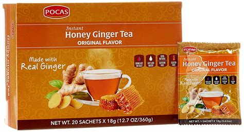Pocas Honey Ginger Tea Original 20 Bags
