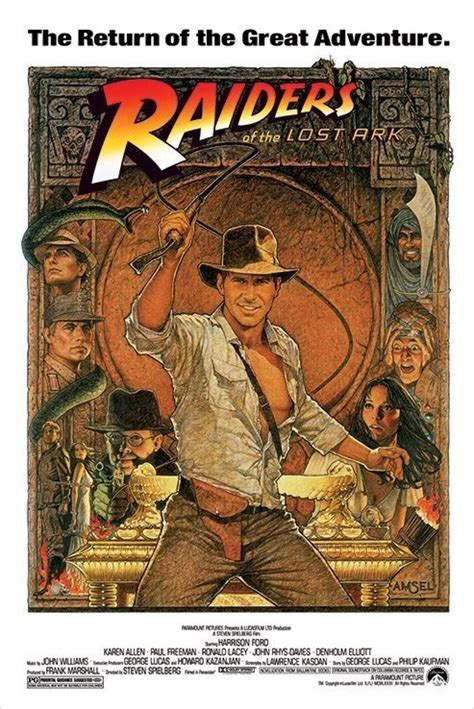 Marcus brody, an egyptian pharaoh took the ark of the covenant to the city of tanis. INDIANA JONES - raiders of the lost ark II. Plakat, Poster ...