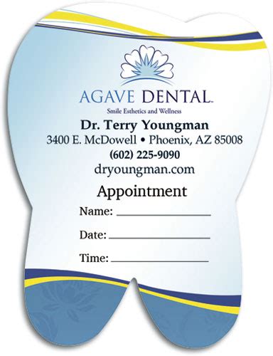 Only one person, the person with the appointment will be allowed into the salon. Custom Die-Cut Tooth Appointment Card | SmartPractice Dental
