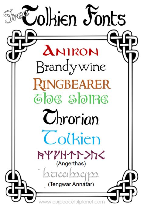 Hobbit Font O Hobbit Tattoo Lettering Lettering Fonts Lotr Tolkien