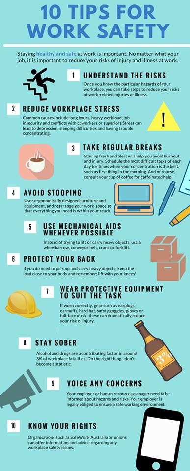 Top Ten Safety Tips For Work Safety Gwg