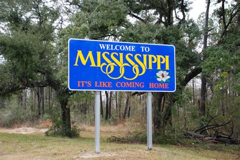 Mississippi Welcome Sign Welcome Sign Project