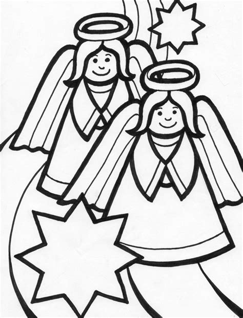 Free printable christmas angel coloring page for kids to download, christmas angels coloring pages Christmas Angel Coloring Pages | Learn To Coloring