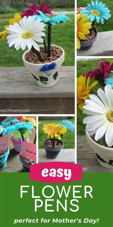 How To Make Super Easy Flower Pens