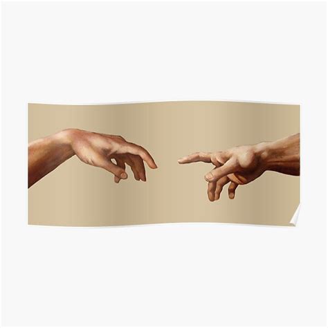 The Creation Of Adam Poster For Sale By Emily Redbubble