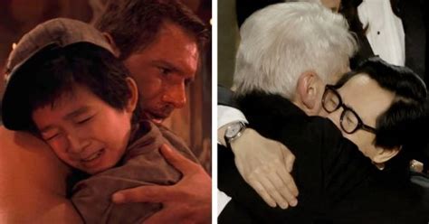 Indiana Jones Co Stars Harrison Ford And Ke Huy Quan Have A Moving