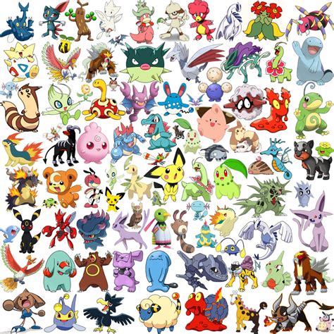 280 Second Generation Pokemon Clipart And Silhouette Etsy