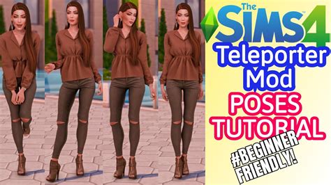 How To Teleporter Mod Poses Tutorial Sims 4 Plus Giveaway Youtube