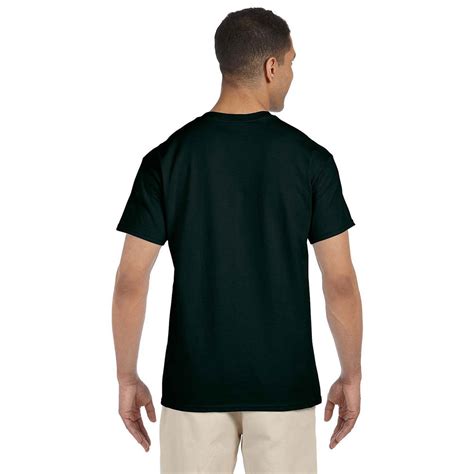 Gildan Mens Forest Green Ultra Cotton Pocket T Shirt