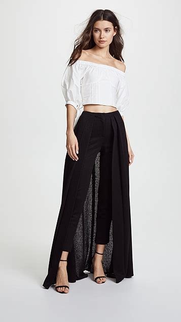 Hellessy River Slim Pants With Skirt Overlay Shopbop