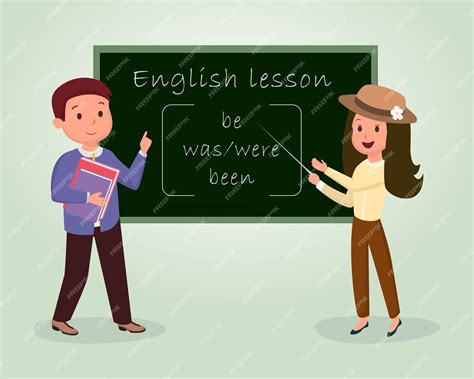 Premium Vector English Lesson Flat Illustration Foreign Language