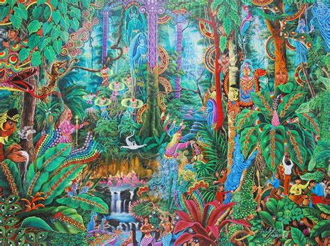 Amazonian Shamanism Pablo Amaringo Spiritual Artwork Art