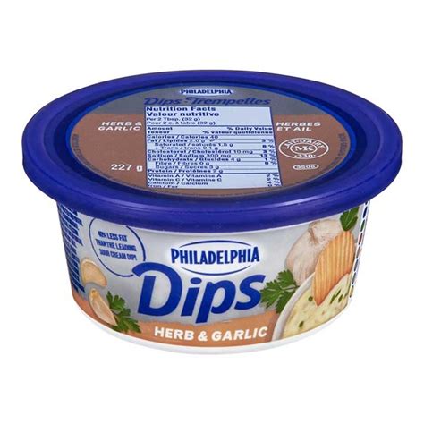 Kraft Philadelphia Cream Cheese Dip Herb And Garlic 227g Whistler