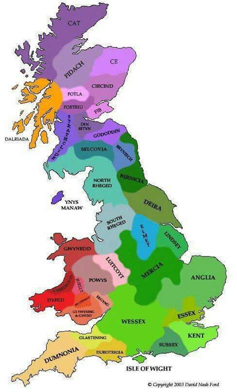 The Battle Field Of England In The 7th Century These Kingdoms Fought