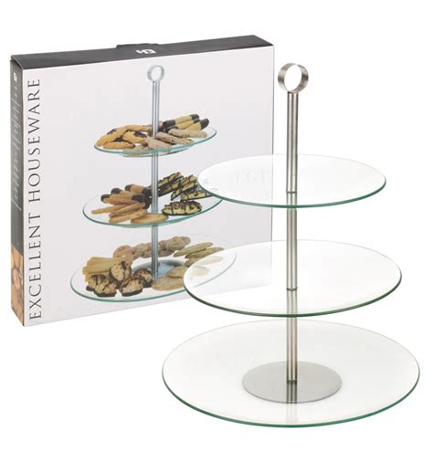 Save on 3 layer cake stand. Glass Cake Stand 3 Layer 933370