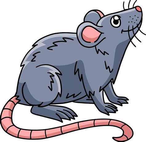 Mouse Animal Cartoon Colored Clipart Illustration 10002460 Vector Art