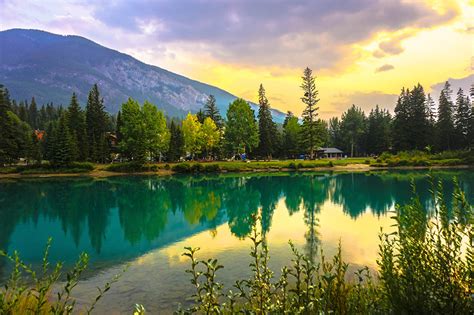 Fondos De Pantalla Canadá Parque Lago Montañas Bosques Banff Naturaleza