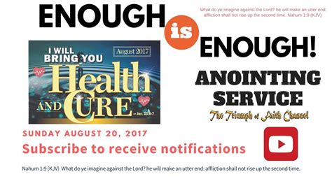 Enough Is Enough 2nd Service August 20 2017 Full Service Youtube