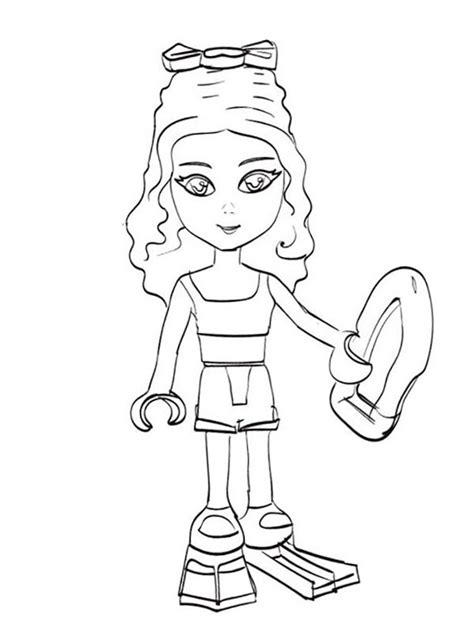 Image à colorier Mia (Lego friends)  topcoloriages.fr