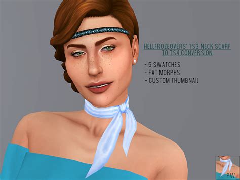 The Sims Resource Ts4 Neck Scarf Converted