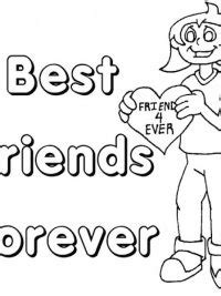 Bff betekent natuurlijk best friends forever. bff-kleurplaat-4 - TopKleurplaat.nl