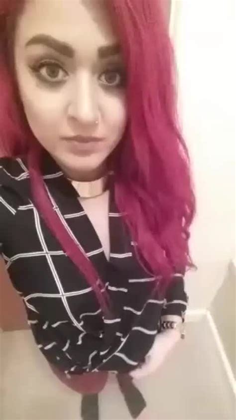 Horny Redhead Girl Pressing Tits And Masturbatin With Dildofull