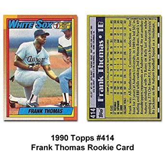 Find guaranteed authentic frank thomas trading cards at sportsmemorabilia.com online store. Amazon.com: 1990 Topps Baseball Rookie Card #414 Frank Thomas: Collectibles & Fine Art
