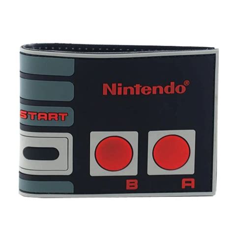 Nintendo Nes Classic Controller Bifold Wallet Mens Anime Wallet Pu
