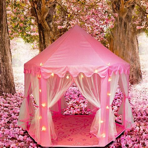 Princess Castle House Indoor Tent For Girls Fairy Princess Castle Tent