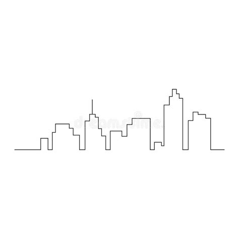 Modern City Skyline Vector Illustration Stock Illustrations 82723