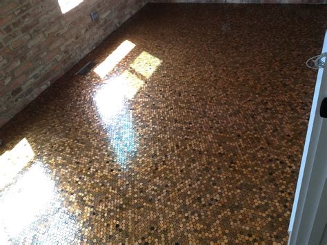 There were some videos and articles on how to do these a little differently than we did but i feel like our method worked great. Penny floors | home ideas | Pinterest