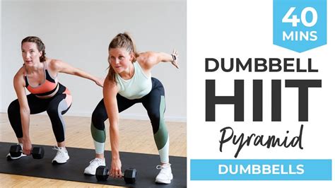 Minute Dumbbell Hiit Workout At Home Intense Full Body Pyramid