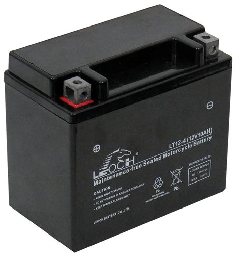 12V 10Ah High Performance Motorcycle Battery Low Maintenance Dry Charged - LEOCH | eBay