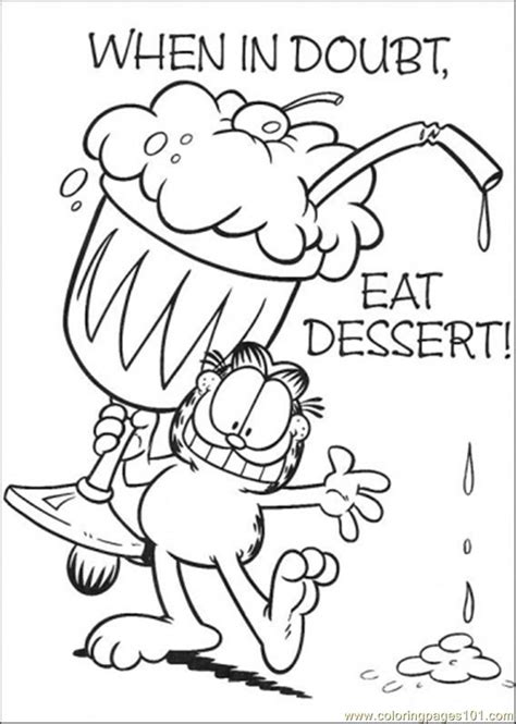 Baking cookies dessert coloring page. Dessert Coloring Pages - GetColoringPages.com