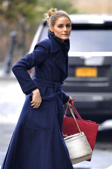 Olivia Palermo In Blue Wool Coat 08 Gotceleb